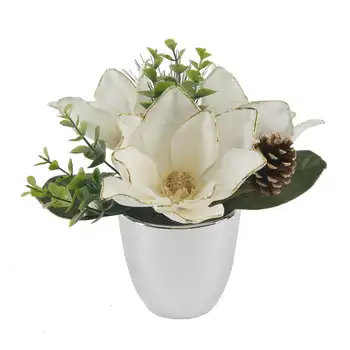 8,5 Бели цветя за украса на сватби, Изкуствени лозя, Эвкалиптовая венец, Сватбени цветя, украса за арх Flores pequeñas para manu