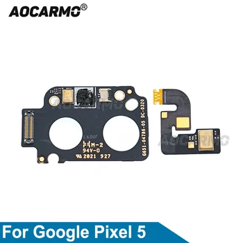 Aocarmo За Google Pixel 5 Индукционный сензор флаш Сензор за осветление Горния намаляване на шума, Ремонт Гъвкав кабел с Микрофон Дубликат част