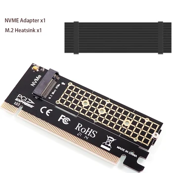 Адаптер NVME M2 NVME SSD до PCIe 4.0 Адаптер за Звуковата карта от PC Адаптер Pci Express M. 2 с Алуминиев Радиатор