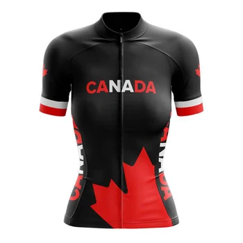 Жена на майк за колоезденето в Канада, блузи с къс ръкав, Велосипедна риза МТБ за скоростно спускане, Велосипедна облекло