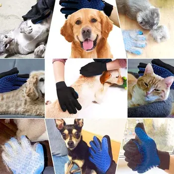 Ръкавици, За да се Грижи за своите домашни Котки за Котки и Кучета Вълнени Ръкавици За Обеззаразяване на Козината на Домашни любимци Четка-Гребен Ръкавици За Почистване на Масажни Ръкавици