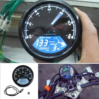 Универсална LCD дисплей за модификация на мотоциклета при събирането на цифров синя подсветка