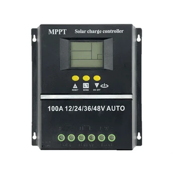 MPPT100A Слънчев Контролер за зареждане на 12/24/36/48 В Автоматичен Контролер Инструменти Слънчево Фотоэлектрическое Зарядно устройство с LCD дисплей Dual USB