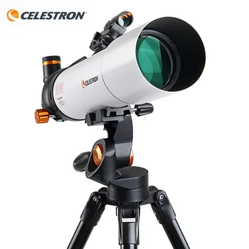 Телескоп Celtron Profsional 80 AZ Sp Astronoal Refractor Telcope за астрономически наблюдения Adts Ki през прозореца и звездите