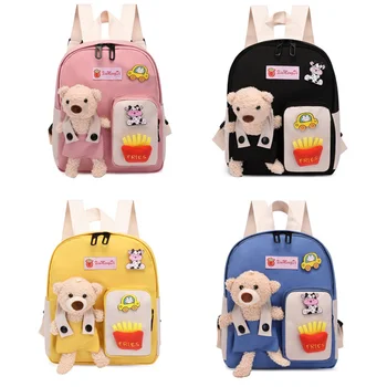 Детска раница с сладък мечок, красива малка чанта, лека училищна чанта за детска градина, Детска пътна чанта за улицата mochilas