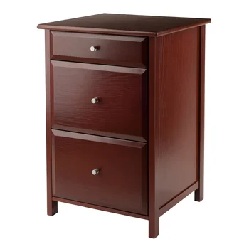 Метален шкаф шкаф за домашен офис от очарователно дърво Delta, за довършителни работи на мебели от орехово дърво, Класическа елегантност, нощни шкафчета