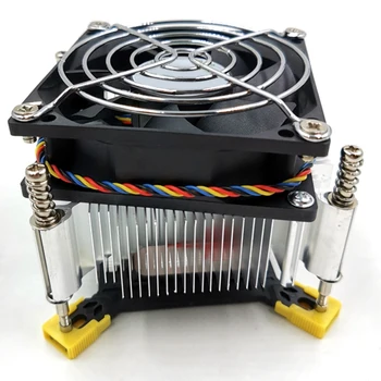 Вентилатор за охлаждане на cpu охладител 1366 2011 1155 4- Болт радиатор за контрол на температурата и скоростта за X58 X79