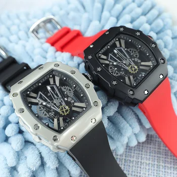 Луксозни мъжки часовник RM с 3-контактни отвори най-високо качество AAA с автоматична функция, мъжки маркови часовници с покритие покритие