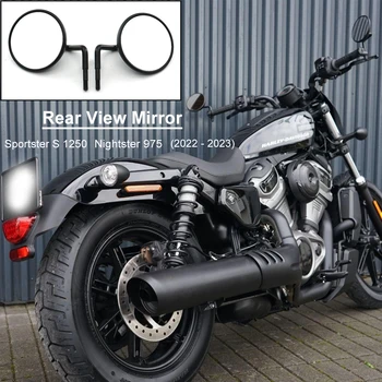 За Harley Sportster S 1250 Nightster 975 2022 2023 Мотоциклетни Огледала за обратно виждане, Стъкло, на Притежателя на задното Странично огледало, Скоба
