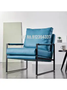 Скандинавски единична двойна диван-стол, малък апартамент, хол, модерен минималистичен чист червен офис ютия, арт 2021, нов диван