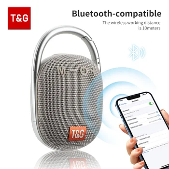 Портативни мини говорители, Bluetooth TG321, музикален плеър TWS, Аудио, led светлини, субуфер, поддръжка за USB/TF карта, Новост