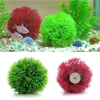Изкуствено водно пластмасово растение, топчета от аквариумной билки