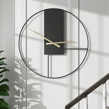 Големи безшумни стенни часовници Желязо Digital Art Прости безшумни часовници за всекидневна Творческа обстановка Желязо Art Стенни часовници и за домашен декор