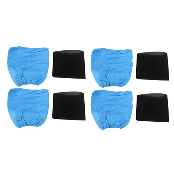 Текстилни филтърни торби С влажна и суха поролоновым филтър За прахосмукачка Karcher MV1 WD1 WD2 WD3, Ръкавен филтър за прахосмукачка, 8 бр.