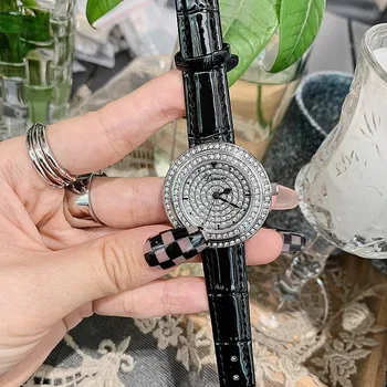 Модерни дизайнерски уникални ръчни часовници 2023, Най-добрата марка за Луксозни Дамски часовник с кварцов кристал, Дамски часовници с диаманти, Дамски часовници