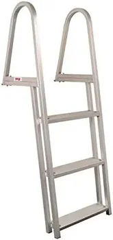 Тежкотоварни алуминиева стълба за понтонов и докове с ширина степени 15,75 