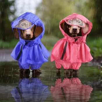 Дождевики за домашни любимци, Водоустойчив Дождевики за кучета, Дождевики за активна почивка, Дождевики за кучета, Светоотражающая Ветрозащитная облекло за малки Кученца от средни