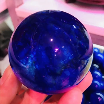 Натурален рядък син пот топене на камък енергоспестяващ кварцов кристална топка украса за вашия дом офис натурален прорезна полировальный прът