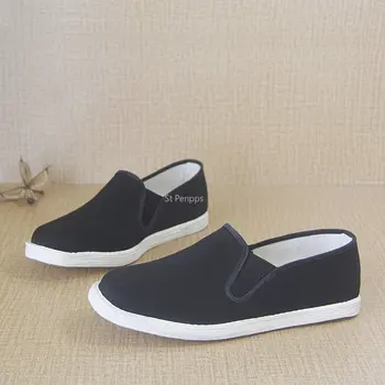 Мъжки обувки Old Beijing на тъканната подметка ръчно изработени, Ежедневни работна обувки, обувки за шофиране, Дишащи и устойчиви на аромата
