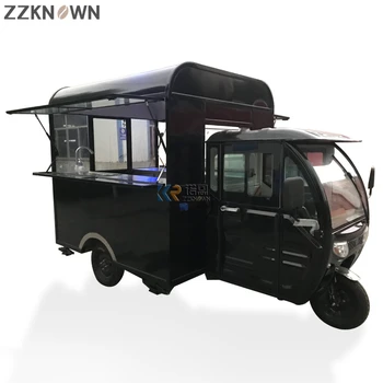 Нов Електрически Ретро Камион за превоз на храна Мобилни количка за кафе, Вендинг трейлър за бързо хранене с пълно оборудване