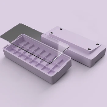 Цветна кутия за съхранение на екологично чиста смола с 24 мрежи за 3D печат и прозрачна пылезащитной капачка за ключове OEM SA Cherry Profile