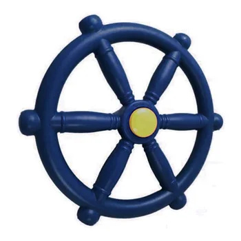 Волан за детски площадки, определени люлки, определяне на рулевому колело, колелото на пиратски кораб за фитнес в джунглата или люлки син цвят