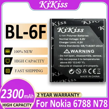 Висококачествен 2300 mah BL-6F BL 6F BL6F Батерия За Nokia 6788 N78 N79, N95 6788 6788I Мобилен телефон Batteria + Номер за проследяване