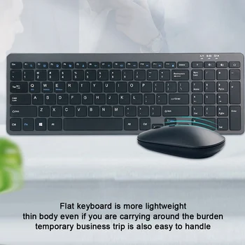 99 Клавиши Ергономична безжична клавиатура, съвместима с Bluetooth, Комбинирана безжична клавиатура, мишка с цифрова клавиатура, двоен режим за домашния офис