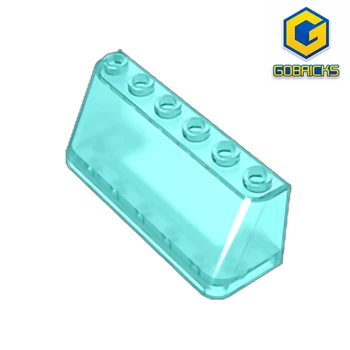 Предното СТЪКЛО Gobricks GDS-1489 Building block 2X6X2 ПРОЗРАЧНОСТ - на предното стъкло на колата 2x6x2 съвместими с lego 4176