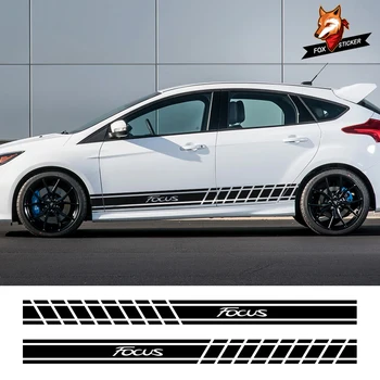 Етикети към страничната врата на спортен автомобил, пола, виниловую ивица, привлекателни етикети за автодекора, аксесоари за Ford Focus 2 3 1 MK2 MK3 MK1