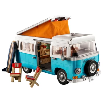 2200 бр. е Съвместим с 10279 T2 Travel Пътуване с Автобус Модел Автомобил Класически Строителни Блокове САМ Тухли за Детски Играчки, Подаръци за Рожден Ден За Момчета Набор от