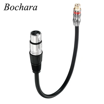 Bochara 30 см XLR Женски кабел-конвертор RCA Фолио + Екраниран