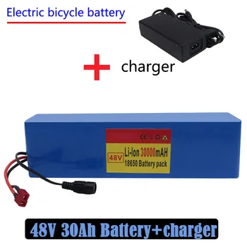 48v 30Ah Батерия за электровелосипеда 18650, литиево-йонна батерия с 13 Серии, 3 паралелно свързване + зарядно устройство