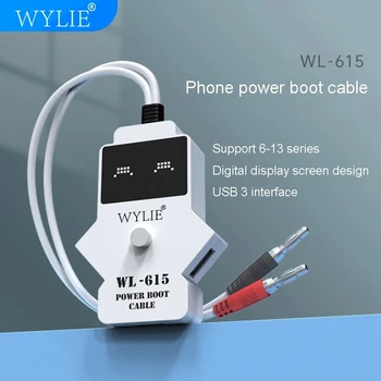 Захранващ кабел за мобилен телефон WYLIE WL-615 Линия за активиране на зареждане за iPhone 6-13 далеч Pro Max Кабел адаптер за стартиране на дънна платка