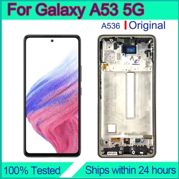 За Samsung Galaxy а a53 5G Подмяна на екрана Оригинален ремонт сензорен дисплей A536 Tauschen Pantalla LCD Reparatur Събрание
