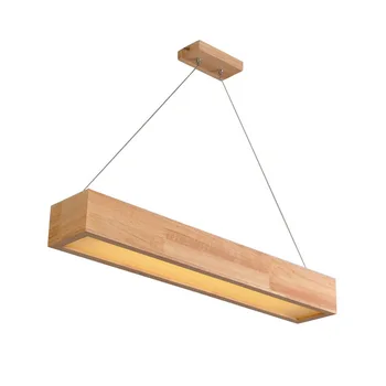 Led Дървен окачен лампа С Аркрайловым абажуром, Окачена лампа в модерен интериор За Хол/Всекидневна/Спалня (DY-50)