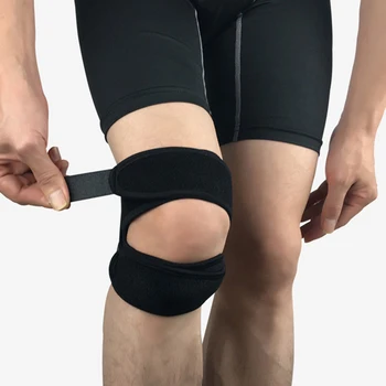 1 бр. неутрално регулируем спортен коляно протектор за фитнес на открито, за разходки, за джогинг, коляното на капачката на коляното, каишка за краката