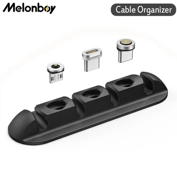 Melonboy 1-5 броя, кабелен органайзер, магнитна вилица, кутия за съхранение, тел за зареждане на телефона, магнитен кабел за зареждане