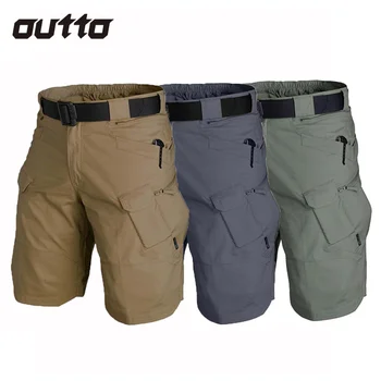 Тактически панталони за Мъже бързо съхнещи с множество джобове За лов на открито, водоустойчив износоустойчиви Летни туристически панталони, Военни бойни къса