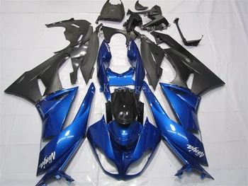 Нов Черен Син комплект отливки под налягане обтекателей подходящ за мотоциклети Kawasaki ZX6R ZX-6R 636 2009 2010 2011 2012