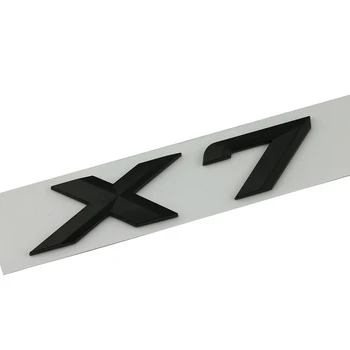 3D ABS Черни Хромирани Букви За Автомобили Икона на Задния Багажник X7 Лого Емблема Автомобили Стикер За BMW X7 G07 X7 Аксесоари за Надписи на BMW