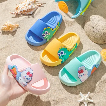 Детски Чехли; Лятна плажна обувки с мека подметка за момчета и момичета; сандали за бебета; Удобни летни ежедневни сандали от EVA