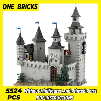Moc Строителни блокове Модел на Крепостта Замък Черен Орел Технически Тухли си САМ 