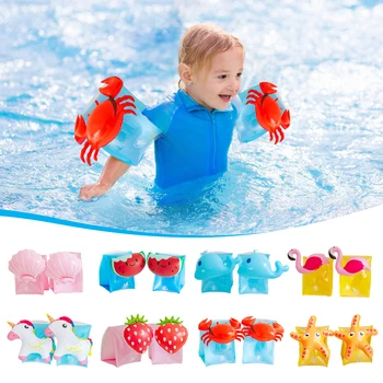 Надуваеми плаващи пръстени от PVC, безопасни бебешки ленти за плуване, Трайно еластично износостойкое надувное обзавеждане за активен отдих