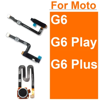 Гъвкав кабел с датчик за пръстови отпечатъци за Motorola Moto G6 G6 Play G6 Plus, бутон 
