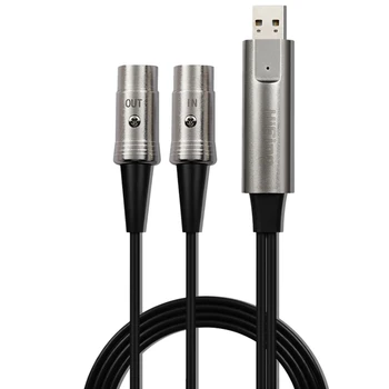 USB-вход-ИЗХОД MIDI кабел Интерфейс 