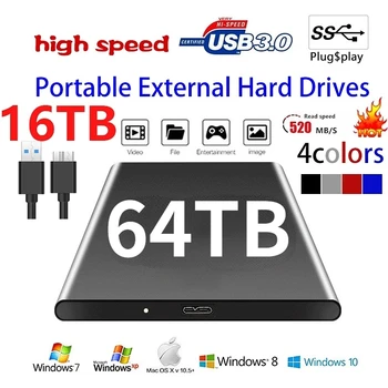 Високоскоростен Външен 500 GB 2 4 TB TB 8 TB Твърд диск USB3.0 SSD 12 TB 16 TB Устройства за съхранение на данни на твърдия диск за десктоп, лаптоп