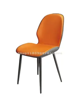 Скандинавски лесен луксозен стол за хранене, домакински модерен обикновен скрин, стол за грим, бюро за нокти, ресторант маса и стол