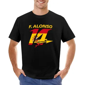 Тениска F Alonso 14 2023, графични тениски, корейски модерен мъжки тениски в тежка категория