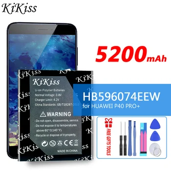 Батерията с голям капацитет KiKiss капацитет 5200 mah HB596074EEW за батерии на мобилни телефони HUAWEI P40 PRO + P40PRO